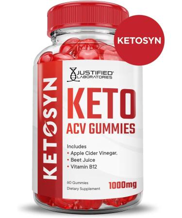 Justified Laboratories (2 Pack Ketosyn Keto ACV Gummies Advanced Formula 1000MG Ketosyn Keto Gummies Apple Cider Vinegar Formulated with Pomegranate Beet Juice Powder B12 Vegan Non GMO 120 Gummys 60 Count (Pack of 2) - Buy Online on GoSupps.com