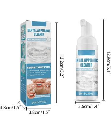 Mousse nettoyante pour appareils buccaux proth ses dentaires prot ge-nuits dispositifs de retenue et aligneurs combat la mauvaise haleine 60 ml (3pcs) 3 Pi ces. - Buy Online on GoSupps.com
