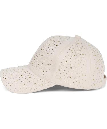 Shop Stylenbreaker Women s Baseball Cap with Rhinestone - Adjustable 6 Panel Monochrome Basecap in Beige | International Shipping - Buy Online on GoSupps.com