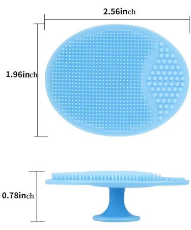 Baby Bath Silicone Brush 2 Pack for Dry Skin Cradle Cap Brush and Comb Cradle Cap and Eczema + Soft Training Silicone Finger Toothbrush for Baby Kids Children Pink & Blue - Buy Online on GoSupps.com