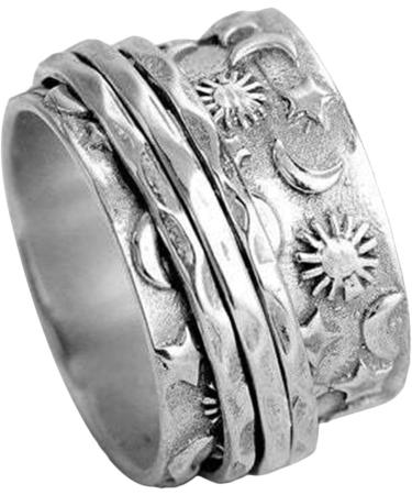 Spinner s Stainless Steel for Relieving Stress | Stainless Steel Swivel Commitment Engagement Steel s for Teens Girls Luckyda Number 7 - Buy Online on GoSupps.com