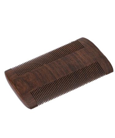 Professional Black Sandalwood Beard Comb - Double Sided Fine Teeth Lice Removal & Grooming Tool | International Shipping - Buy Online on GoSupps.com