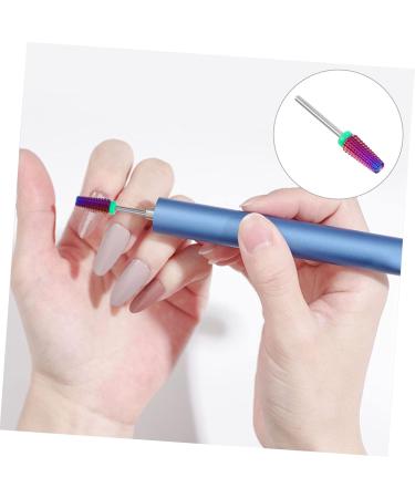 Ipetboom Faux Nails 1pc Nail Polisher Purple Alloy Manicure Nail Drill Artificial Nails - Buy Online on GoSupps.com