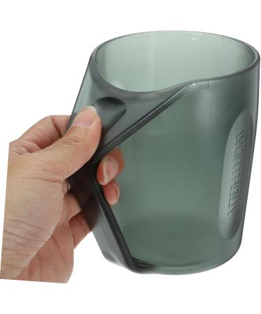 Zerodeko Toothpaste Organizer Set - Toothbrush Holder Travel Mug & Tube - Grey 8.2x10.5cm - International Shipping Available - Buy Online on GoSupps.com