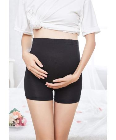FEOYA Maternity High Waist Cotton Safety Shorts Pants 2pcs L (99-110 lb) - Elastic and Comfortable - Buy Online on GoSupps.com