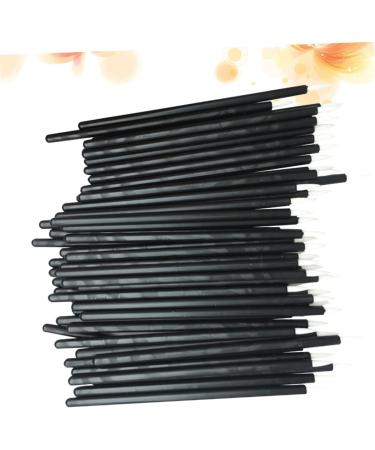 DRESSOOS 100pcs Makeup Gadgets White Wand Applicator Eyeliner Liquid Eyeliner Brush Makeup Stick Soft Head 15cmX10cm Black - Buy Online on GoSupps.com