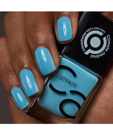 Catrice ICONAILS No. 117 Aqua Man-icure Blue Long-Lasting Shiny Acetone-Free Vegan Microplastic Particles Free (10.5 ml) - Buy Online on GoSupps.com