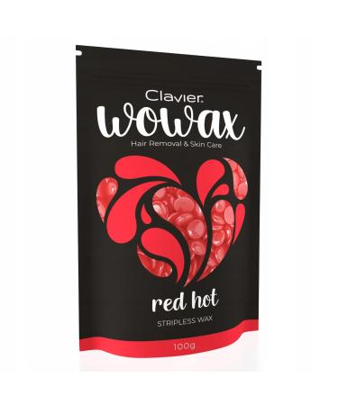 Wax beans for hair removal pink 100g wax pearls for full body depilatory hot wax fine -grained wax beans waxing pearls (pink)