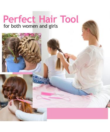 TsMADDTs Hair Loop Tool Set - 3PC Braid & Rat Tail Comb - Pink - Buy Online on GoSupps.com