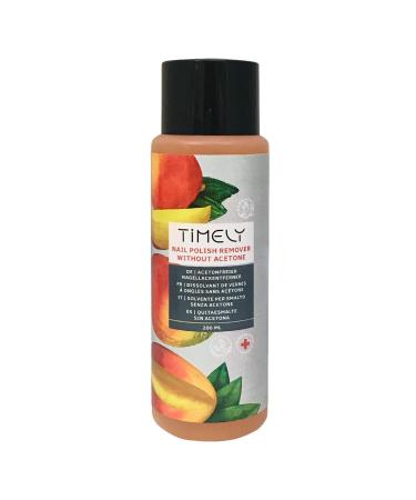 Timely Acetone-Free Nail Polish Remover with Vitamin E and A and Silk Proteins Small Size 200 ml