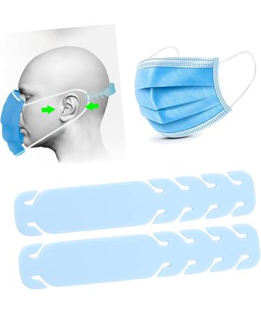 FOMIYES 30 STK Mask Accessories - Light Blue Headband Mask Holder & Clip for Glasses Wearers - Elastic Strap Buckles with Hooks - International Shipping Available - Buy Online on GoSupps.com