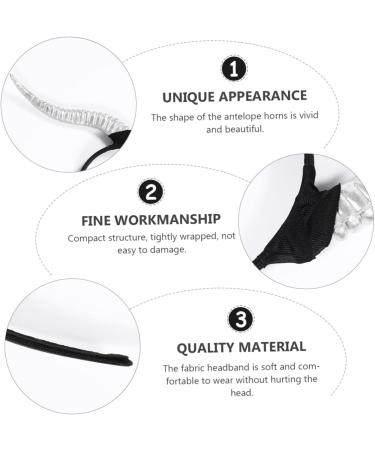LIFKOME Croissant Headband Sheep Horn Headband Halloween Headbands Halloween Hair Hoop Costume Headband Halloween Hair Accessories 27X23.5CM Silver - Buy Online on GoSupps.com