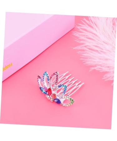 DOITOOL 1pc Prom Hair Clips Diamond Headpiece Hair Accessories for Women Prom Bridal Hair Comb Wedding Colored Hair Clips Barrettes for Women Princess Headwear Tiara Girl Women's Hair Ring - Buy Online on GoSupps.com