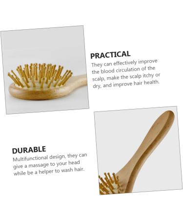 FRCOLOR 3pcs Bath Brush Set for Kids - Scalp Scrubber, Shower Comb, Body Scrub - Baby Hair Brush, Woolen Comb - Wooden Handle - Buy Online on GoSupps.com