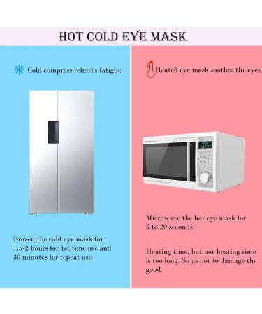 Cooling Eye Mask with Gel Bead Reusable Hot Cold Gel Eye Mask for Puffy Eyes Dark Circles Bags Dry Eyes Migraine Relief Headache Stress Relief Insomnia Sinus Pain (Pink) - Buy Online on GoSupps.com