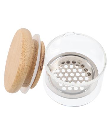 minkissy Nail Art Brush Cup Nail Dish Manicure Nail Cup Acrylic Nail Dappen Dish Nail Cups Dish for Acrylic Nails Nail Powder Holder Nail Liquid Holder Nail Supplies Mini Glass