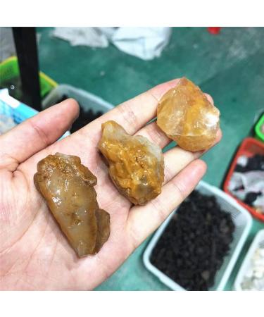 Natural Magic Natural Quartz Raw Golden Healer Rough Crystals and Stones for Decoration ERBDRGAZ 100g 3piece