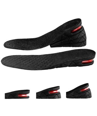 3-Layer Orthotic Heel Shoe Lift Kit With Air Cushion Height Increasing Shoe Insole Adjustable 3Cm 5Cm 7Cm Women Men Tailor-Able Flat Foot Insoles Heightening