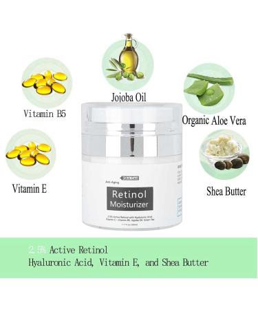 Qukaim Anti Wrinkle Cream Retinol Moisturizer Face Cream 50ml Anti Wrinkle Dark Circles Skin Care - Buy Online on GoSupps.com