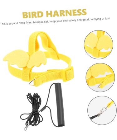 OATIPHO Beard Tools 1 Set Bird Leash Suspend Pet Bird Flying Leash Lizard Leash Outdoor Birds Harness Leash Parrot Strap 12X6X1.3CM Yellow - Buy Online on GoSupps.com