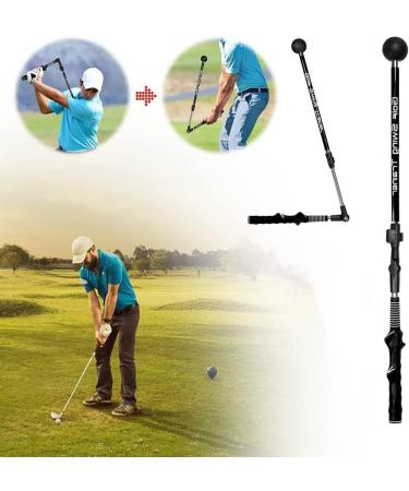 Golf Swing Trainer | Portable Golf Swing Master for Beginners | Improve Forearm Rotation & Shoulder Turn | Adjustable Exerciser Aid - Buy Online on GoSupps.com