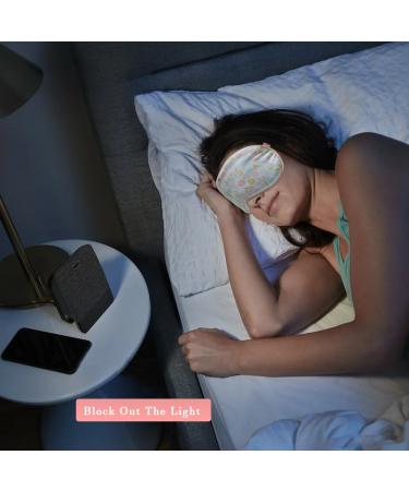 my novel things Warm Cold Eye Mask 3 in 1 Silk Sleep Mask with Cooling Gel & Weighted Microwavable Moist Flaxseed Pad Eye Compress for Dry Eyes Care Sleeping Women Blindfold for Migraine Puffy Swollen - Buy Online on GoSupps.com