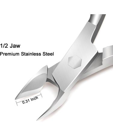 Ejiubas Stainless Steel Cuticle Pusher & Nipper Set for Manicure/Pedicure - Buy Online on GoSupps.com