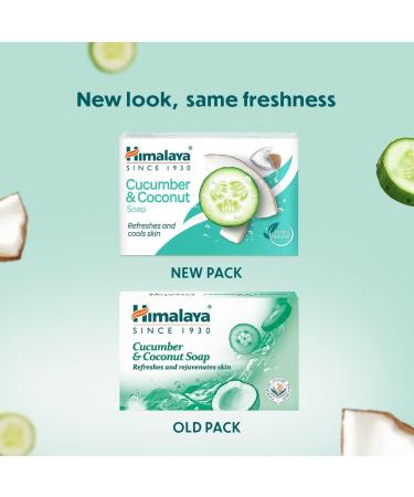 Himalaya Cucumber & Coconut Soap 75g - Rejuvenate & Refresh Skin (Pack of 1) - Buy Online on GoSupps.com