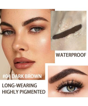 BINGBRUSH Tinted Brow Mascara - 2 Pcs Waterproof Transfer-proof Cruelty Free Eyebrow Filler - Light Medium Brown (04 DARK BROWN) for Thickening & Gray Hair Coverage - International Shipping Available - Buy Online on GoSupps.com