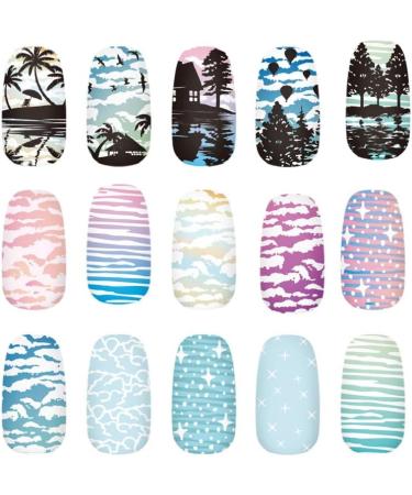KADS Nail Stamping Plate - Coconut Tree Nature Image Design for DIY Nail Art (NA028) - Buy Online on GoSupps.com