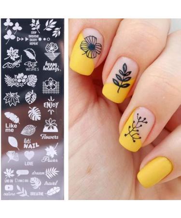 Frcolor 7-Piece Nail Stamp Set - DIY Nail Art with Flower Leaves & Animal Plates for Perfect Nail Decoration - Buy Online on GoSupps.com