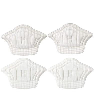 Pretyzoom 2 pairs sponge heel cushion shoes heel holder foot care heel pillow self -adhesive heel protection high heel pads heel insert for women men white