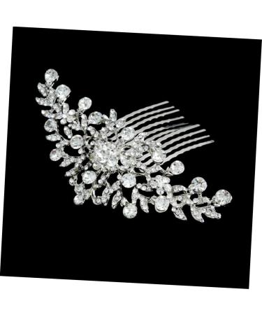DOITOOL Vintage Silver Hair Side Combs Rhinestone Comb Crystal Headpiece Hair Accessory for Women Silver Headpiece Bridal Accessories Headwear Tiara Women's Entrained Rhinestones - Buy Online on GoSupps.com