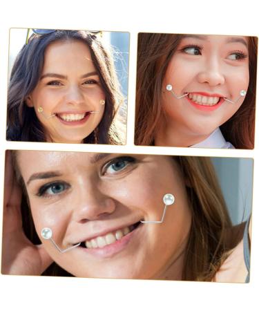 FRCOLOR 2 Pairs of Dimple Trainer Dimple Maker for Clip for Shaping Dimple Maker for Women Small Dimple Marker Face Maker Copper 4.30X2.50X0.80CM Assorted colours 2 - Buy Online on GoSupps.com