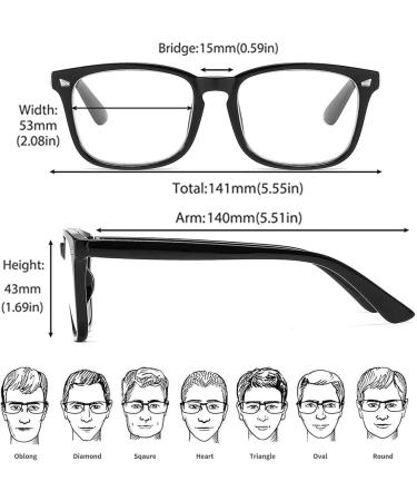 3 Pack Blue Light Filter Glasses for Men & Women - Anti-Blue Light Computer Reading Glasses & Prescription Options - Buy Online on GoSupps.com