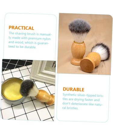Magiclulu 2-St Razor Brush & Accessories for Men's Shaving Beard Care & Grooming | Premium Dust Collector & Makeup Brushes - Buy Online on GoSupps.com