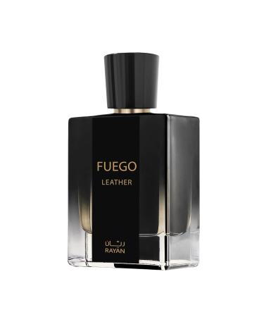 RAYAN Fuego Leather Perfume for Men Long Lasting Arabian Eau De Parfum 100mL (3.34 Fl oz) Men Perfume with Bergamot Lavender Vetiver Sandalwood Tonka & Amber - Ideal Gift for Valentine's Day - Buy Online on GoSupps.com