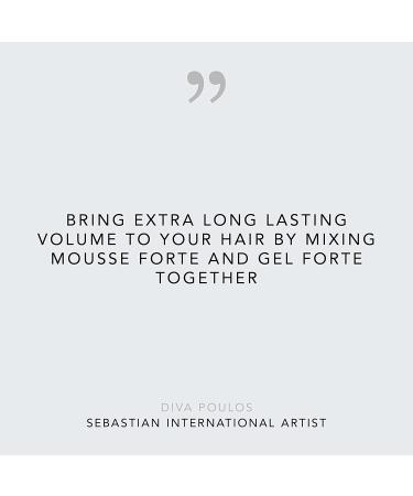 Sebastian Professional Mousse Forte 7 oz - Strong-Hold Styling Mousse - Buy Online on GoSupps.com