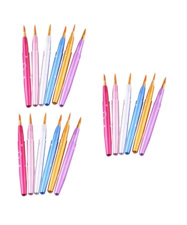 FOMIYES 18 Pcs Telescopic Lip Brush Lipstick Wands Lip Gloss Retractable Lip Brush Makeup Lip Brush Retractable Lipstick Applicator Retractable Lipstick Brush Makeup Tool Kit 11.6*0.7CMx3pcs Picture 1x3pcs
