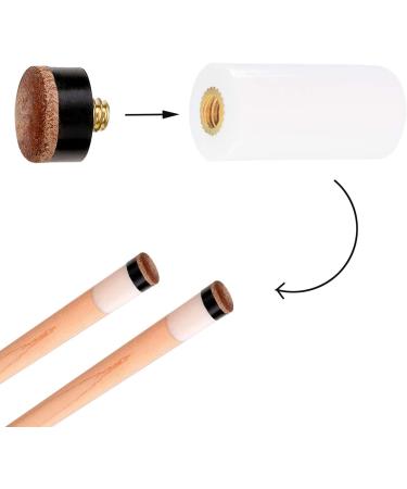 Winorda 12mm Screw-On Cue Tips - 30 Pack | Hard Leather Pool Cue Tips Replacement - Buy Online on GoSupps.com