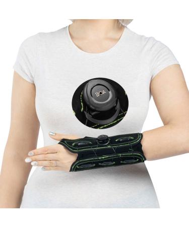 Carpal Tunnel Wrist Brace Night Wrist Sleep Support with Advanced BOA Technology Brace for Wrist Sprain Arthritis Tendonitis Pain Relief-Left Hannd Medium. Medium Left Wrist Brace
