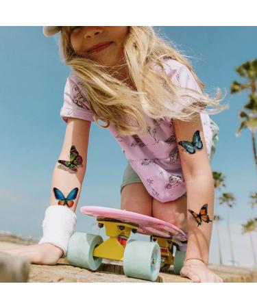 CHARLENT Butterfly Tattoos- 120 Realistic 3D Temporary Tattoos for Women & Girls - Ideal for Party Favors & Decoration - Buy Online on GoSupps.com