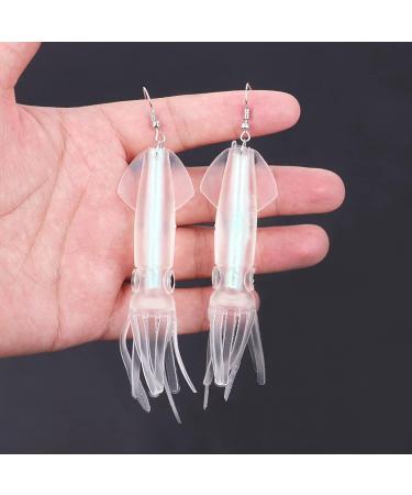 Feylie Inkfish Earrings - Y2K Style Simulation Inkfish-Drop Dangling Earrings for Women & Girls | Perfect Party Gift | Durable ABS Material - Buy Online on GoSupps.com