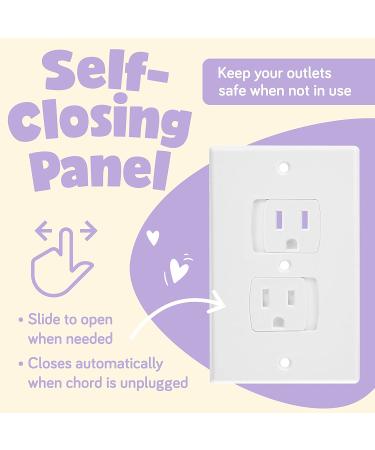 Ashtonbee Child Safety Plug Socket Covers  Plug Covers for Electrical Outlets  Electrical Safety Baby Products  White  Set of 2 2 Pack - Buy Online on GoSupps.com