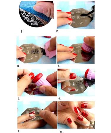 Shop Nail Art Plates & Stamping Templates | Geometric & Skull Patterns | International Shipping - Buy Online on GoSupps.com