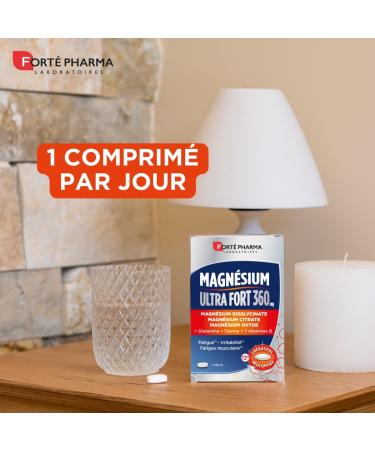 Fort Pharma - Magnesium Ultra Strong LP | Food Supplement with Marine Magnesium Taurine and B Vitamins - Adult Stress Relief | 30 tablets 1 month - Buy Online on GoSupps.com