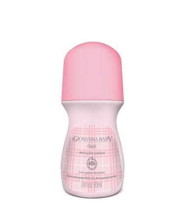 Linha Tradicional Giovanna Baby - Desodorante Antitranspirante Roll On Classic 50ml - (Giovanna Baby Classic Collection - Classic Deodorant & Antiperspirant Roll On 1.69 Fl Oz)