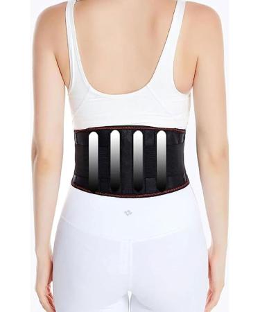 Self-Warming Lumbar Pest Belt - Magnetic Therapy Back Support for Pain Relief | XL Black for Men & Women | Sciatica & Spine Injury Relief - Buy Online on GoSupps.com