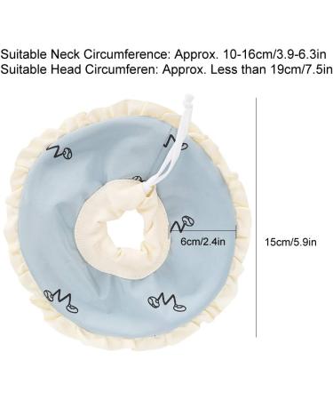 Small Pet Elizabeth Collar Protective Recovery Circle Soft Nursing Ring for Guinea Pig Rabbit Sugar Glider Blue L - Buy Online on GoSupps.com