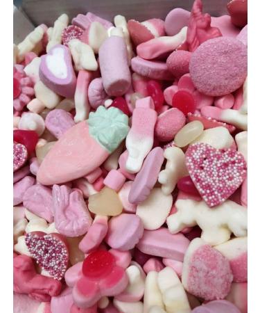 Special Mum Mothers Day Pink Pick N Mix Sweets Box Candy Gift Hamper 1kg With Pink ribbon Present Birthday Christmas - Buy Online on GoSupps.com